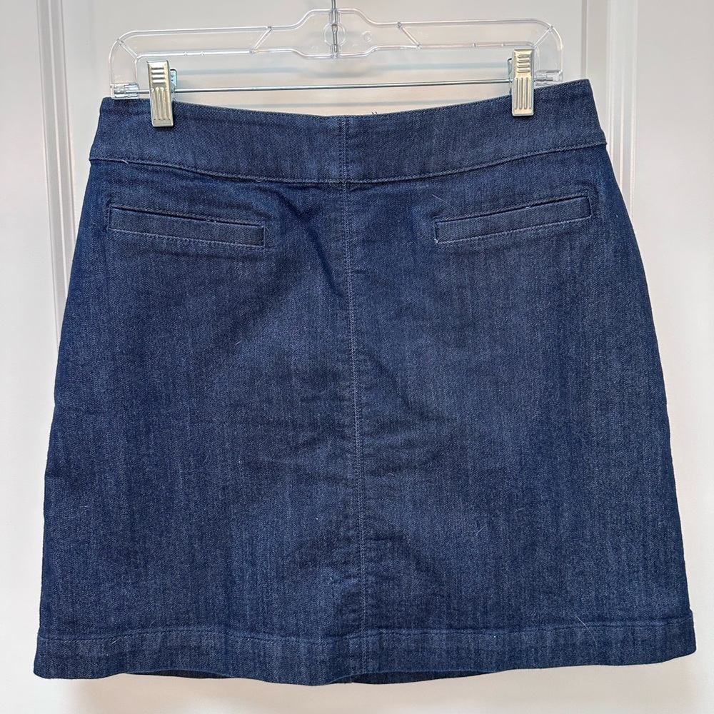 Loft a-line denim skirt. Size 8